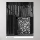 Barn and Stonework, UC Santa Cruz, March 1962 Print
