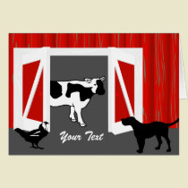 Barn Animals Greeting Card cards