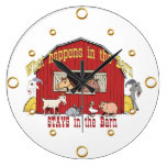 Barn Animals Wall Clock