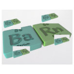 Barn as Ba barium and Rn Radon Letterhead Design