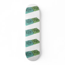 Barn as Ba barium and Rn Radon Skateboard Deck