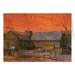 Barn at Sunset cards