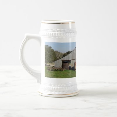 Barn Behind York Mountain Tasting Room Mug by cawinecountry