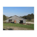 Barn Behind York Mountain Tasting Room postcards