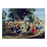 Barn Dance By Rubens Peter Paul (Best Quality) Greeting Cards