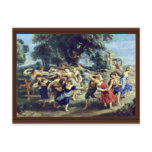 Barn Dance By Rubens Peter Paul (Best Quality) Post Card