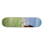 Barn Grass Mountains Fence Custom Skateboard