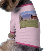 Barn Grass Mountains Fence Pet Clothing