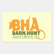 Barn Hunt Association LLC Logo Gear Rectangle Stickers