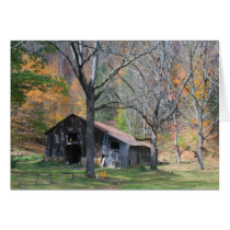 Barn in Fall Foliage