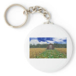 Barn in Wheat Field Keychains