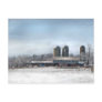 Barn in winter postcards