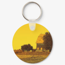 Barn In Yellow keychains by nmpics Barn In Yellow keychains