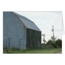 barn n windmill card by KatAnnette barn n windmill card