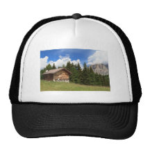 barn on Alpine pasture Hats