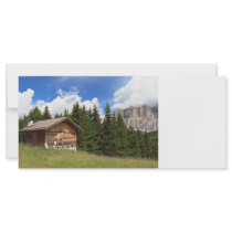barn on Alpine pasture Customized Rack Card