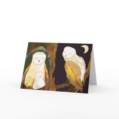 Barn Owl: Blank Card by daphne1024