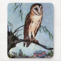 Barn Owl, Farmhouse and Barn Mouse Pads
