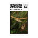 Barn Owl in Flight - Postage Stamp