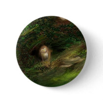 Barn Owl in Forest buttons