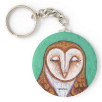 Barn Owl Keychain keychains