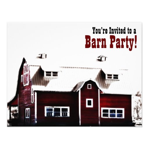 Barn Party - Country Style Get Together Announcement