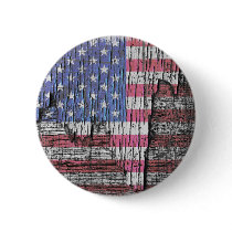 Barn Peeling Painted Patriotic American Flag Pinback Buttons