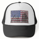 Barn Peeling Painted Patriotic American Flag hats