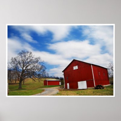 Barn Scene Poster by PhotoPatch