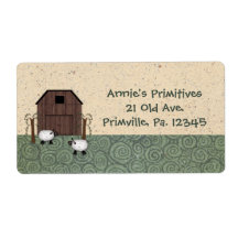 Barn Sheep Label