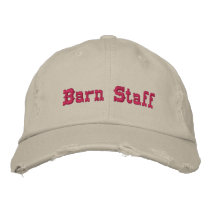 Barn Staff Embroidered Hats