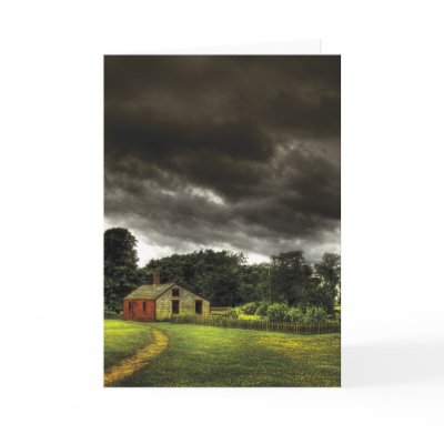 Barn - Storms a comin Card by suburbanscenes