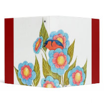 Barn Swallow and Posies Binder