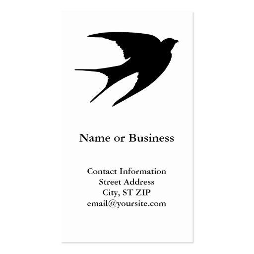 Barn Swallow Business Cards