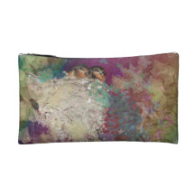 Barn Swallow Fantasy 60's Two Birds in a Nest Cosmetic Bag