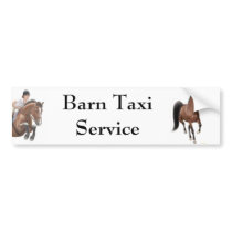 Barn Taxi Service Bumper Sticker bumper stickers by twopurringcats Barn Taxi Service Bumper Sticker bumper stickers