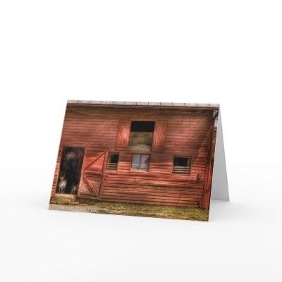Barn - Visting the Farm Card by suburbanscenes