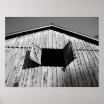 Barn Window's Open Poster