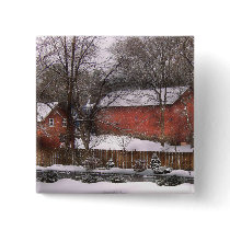 Barn - Winter in the Country buttons by suburbanscenes Barn - Winter in the Country buttons
