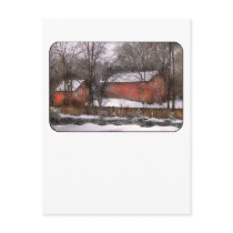 Barn - Winter in the Country postcards