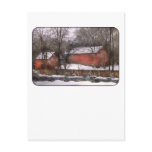 Barn - Winter in the Country Postcard