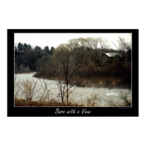 Barn with a view posters