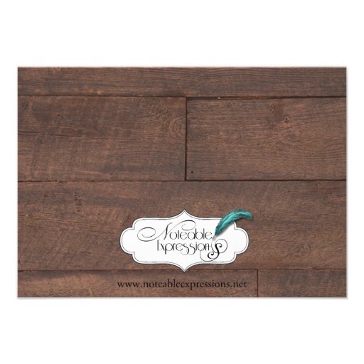 Barn Wood and Birch Country Wedding Rehearsal Invite