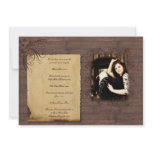 Barn Wood Beauty Graduation Announcement
