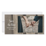 Barn Wood Country Wedding Save the Date Photo Card