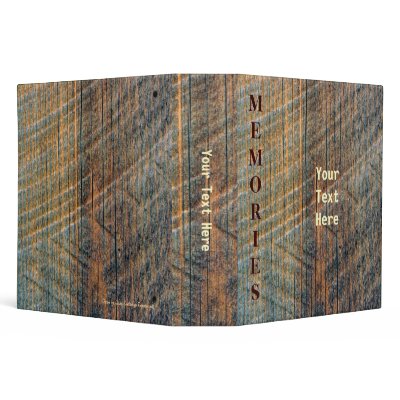 Barn Wood Personalized Custom Photo Binder by SmilinEyesTreasures