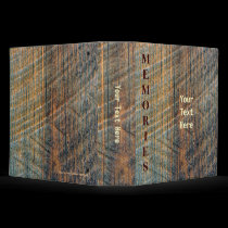 Barn Wood Personalized Custom Photo Binder by SmilinEyesTreasures Barn Wood Personalized Custom Photo Binder