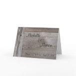 Barn wood R.S.V.P. cards