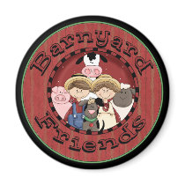 Barn Yard friends Kitchen magnet