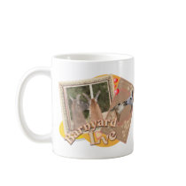 BARN YARD LOVE - LLAMAS KISSING mugs